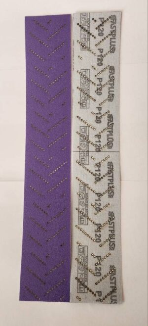 FASTPLUS полоса на липучке ПЛЁНКА PURPLE Р 120 70*420 мм (50)